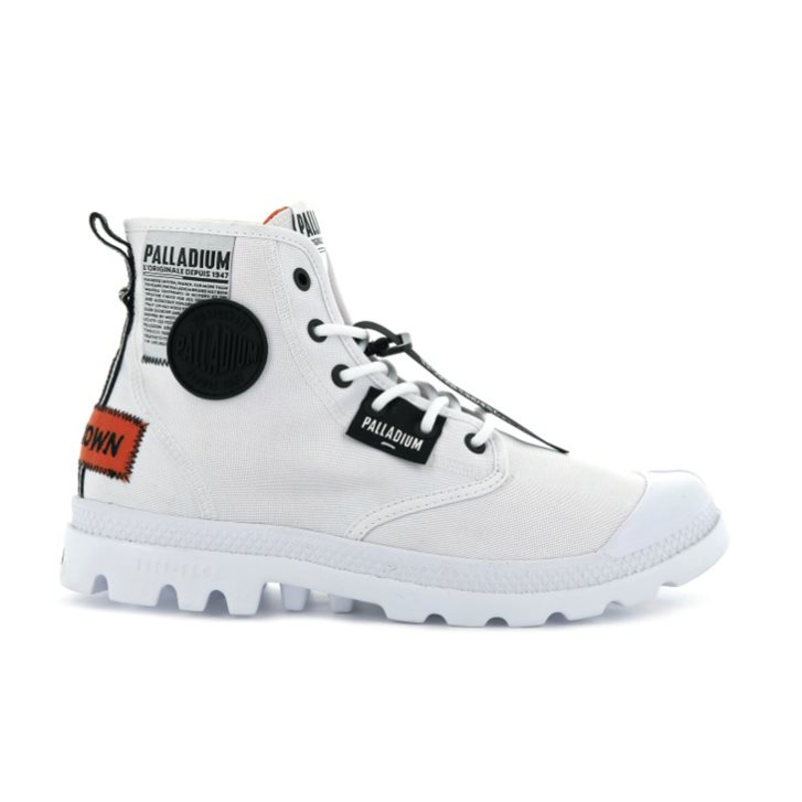 Bottes Palladium Pampa Lite Overlab Femme Blanche | FR IUJ190M